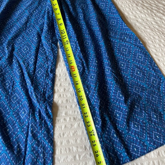 Knox Rose Blue Geometric Wide-Leg Pants - Picture 4 of 8